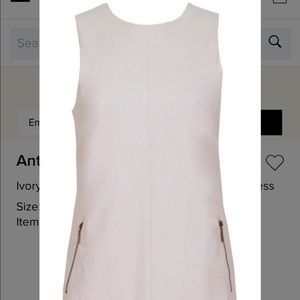 Ivory Willow & Clay Faux Leather Night Out Dress